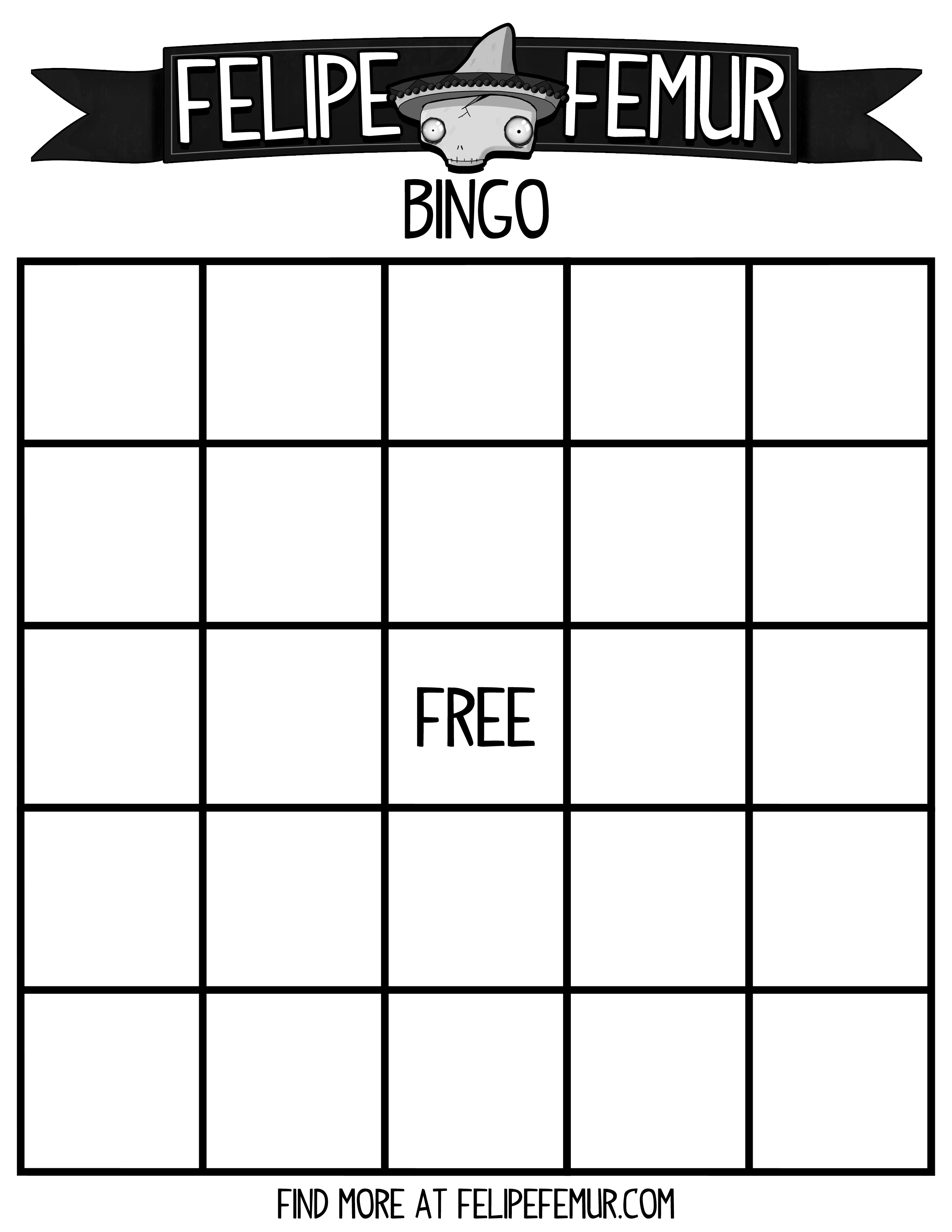 bingo card template
