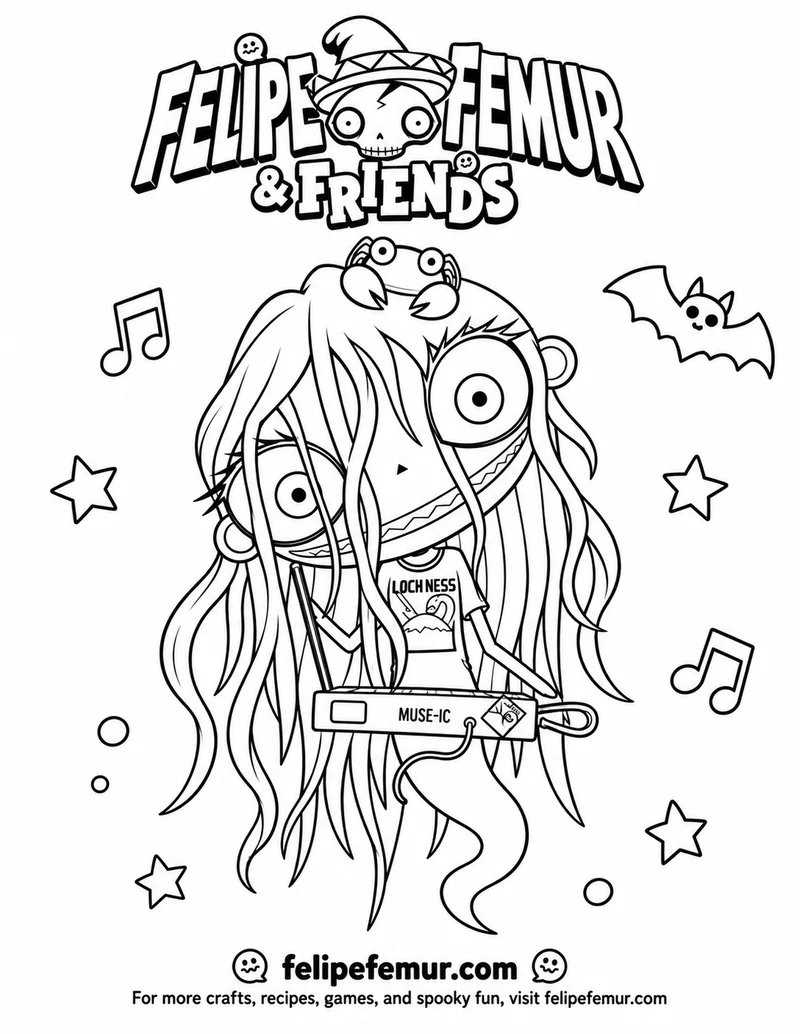 Felipe Femur & Friends coloring page 4
