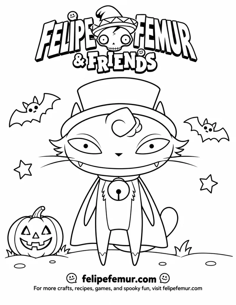Felipe Femur & Friends coloring page 8