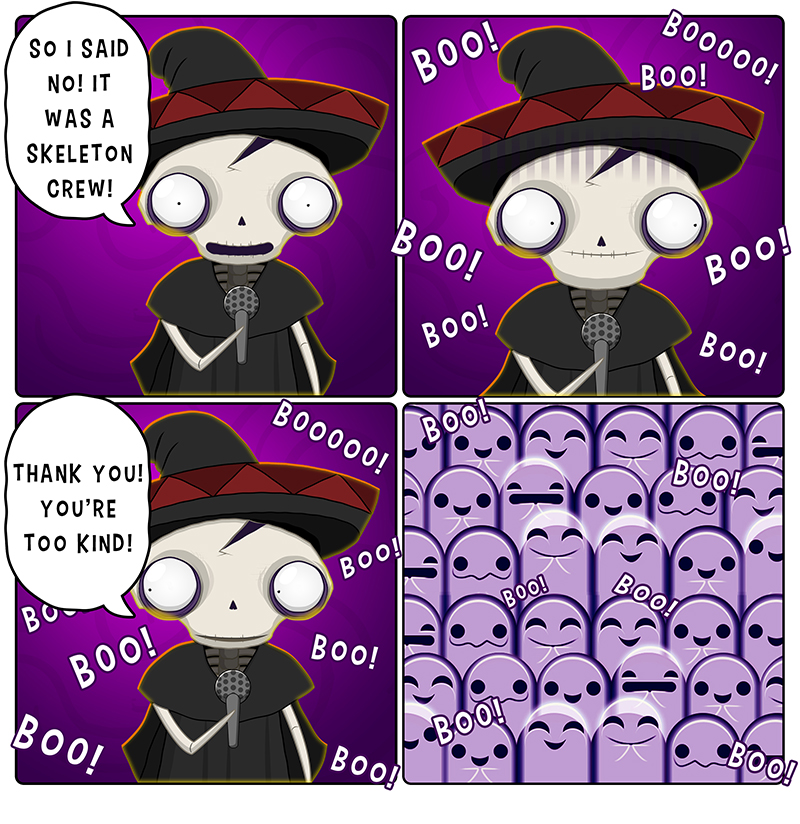 Felipe Femur comic panels